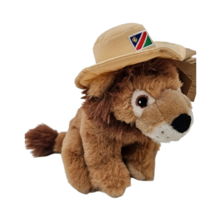 Lion with Namibia Flag Hat 18cm